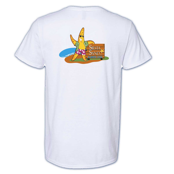 Siesta Sand Short Sleeve Starfish T-Shirt (white)